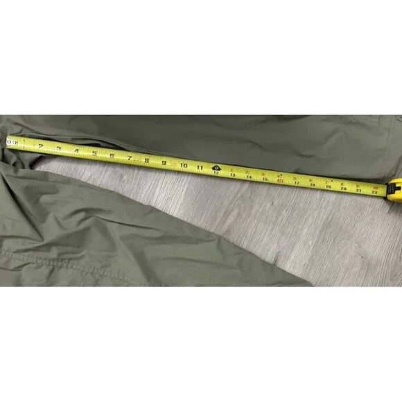 Title Nine Capri Pants Womens  Hiking Y2K Grunge Military Outdoor Crop 6 green - Picture 3 of 7